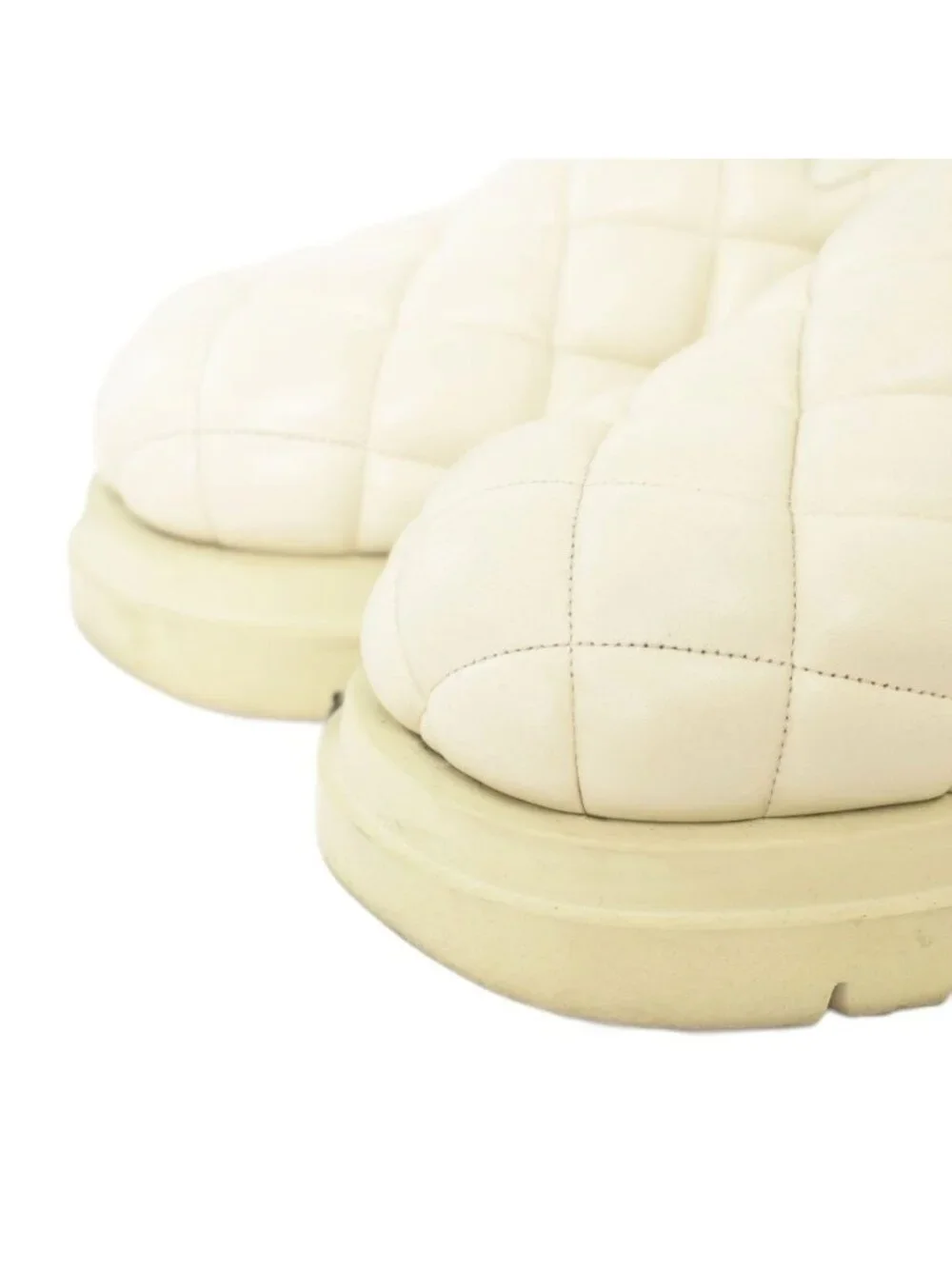 Bottega Veneta Quilted Slip on Sneakers 41 Ivory